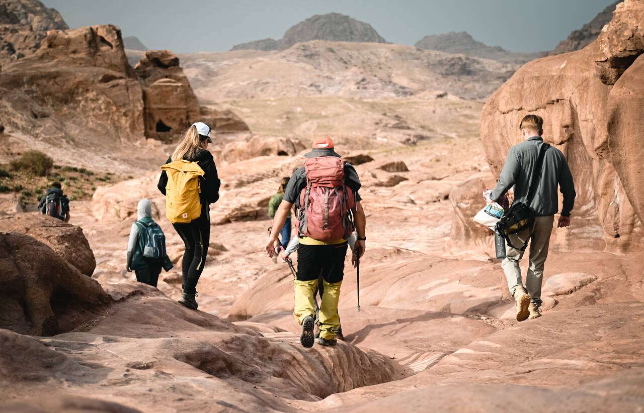 Trekking in Wadi Rum